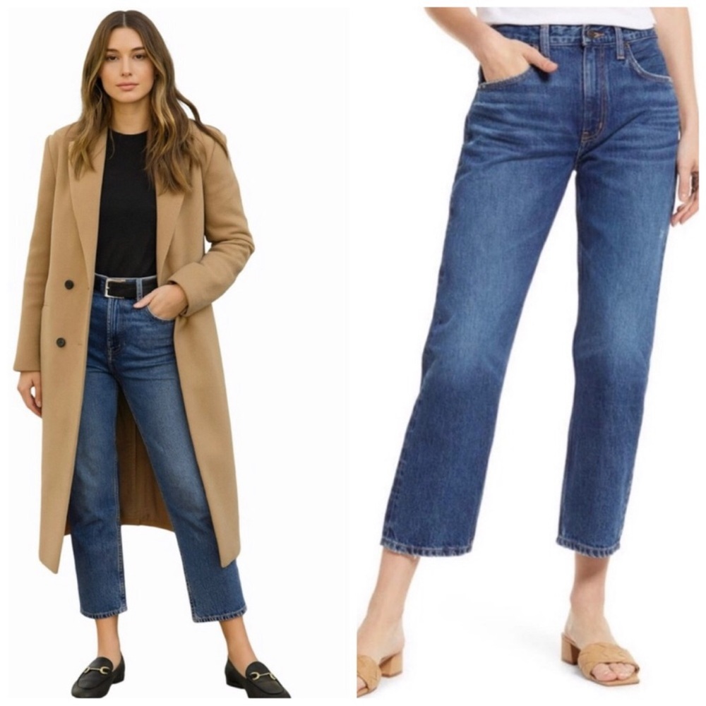 Etica Denim Rhea Mid Rise Straight Crop Jeans Wilder